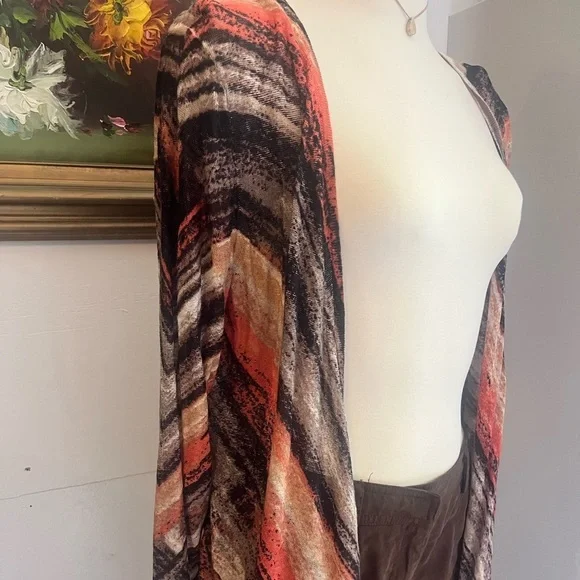 ZOZO lightweight Lenin Blend Open Cardigan size Medium 🍂🍁 - Picture 2 of 8